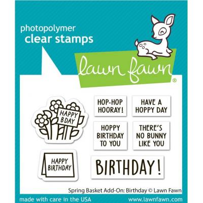 Lawn Fawn Stempel - Spring Basket Add-On: Birthday